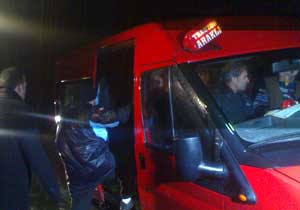 Trabzonspor kafilesi yolda kaldı