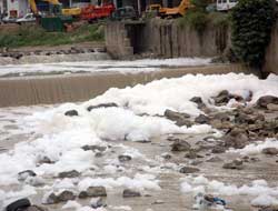 Söğütlü'de dere taştı!