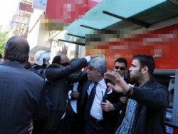 Şehit cenazesinde olay çıktı