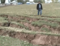 Depremde Fay kırığı görüntülendi!