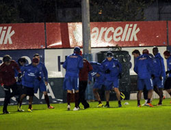 TS'de CSKA öncesi kapalı idman