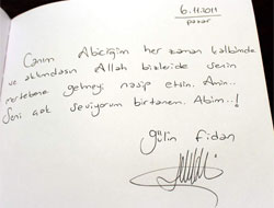 Şehit oğluna mektup yazdı