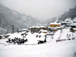 Rize'nin Ayder Yaylası kar altında