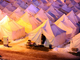 Van'da dondurucu soğuk