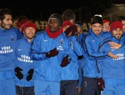 Trabzonspor'da anlamlı idman