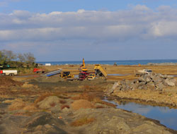 Akyazı'da dolgu işlemleri sürüyor