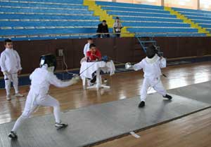 Eskrime Trabzon damga vurdu