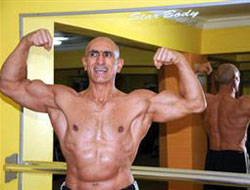 Vücut geliştirmeci dede 4. oldu!