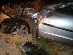 Ordu'da ARAÇ TIRA GİRDİ