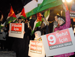 Kayseri'de İsrail'e veryansın