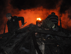 Şalpazarı'nda yangın