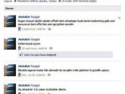 İşlediği cinayeti Facebook'a yazdı