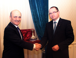 Bayraktar, Rumen heyeti kabul etti