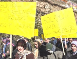 Uzungöl'de protesto !