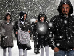 Yarım saatte kent bembeyaz oldu