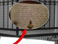 Kapılara bırakılan notlar korkuttu