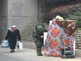 Cesur yürek teyze polisi alt etti