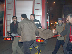 Otobanda tır yandı