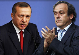 Platini Erdoğan'a cevap verdi