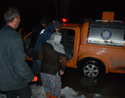 Karlar eriyince sel oldu!