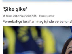 TRT'den maça skandal manşet