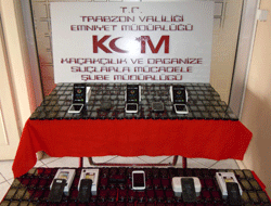 Trabzon'da telefon kaçakcılığı