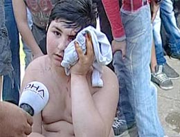 Saldıran pitbulu suda boğdu!