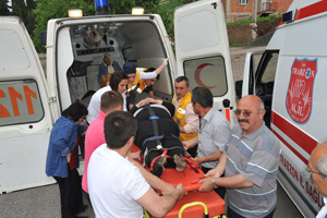 Akçaabat'ta feci kaza