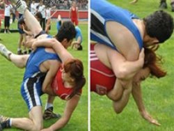 Erkekle yapılan güreşe inceleme