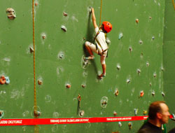 Trabzon'da duvar tırmanışı yapıldı