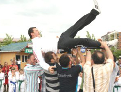 Trabzon'da antrenör askere gitti