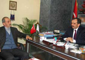 Şehit babası Balta'yı ziyaret etti