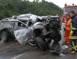 Arsin'de kaza 1 yaralı!