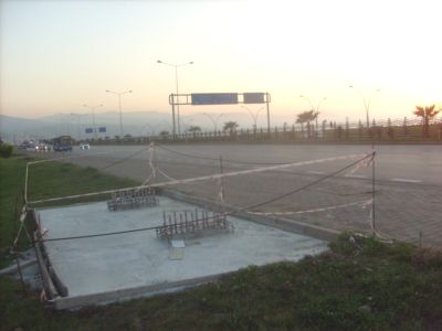 Trabzon'da üst geçit çalışması