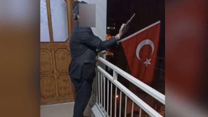 Trabzon'da tepki çeken görüntü! 4 silahla havaya defalarca kez ateş açtı