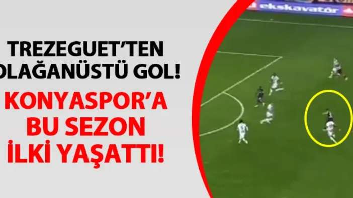 Trabzonspor'da Trezeguet'ten olağanüstü gol! Konyaspor'a ilki yaşattı
