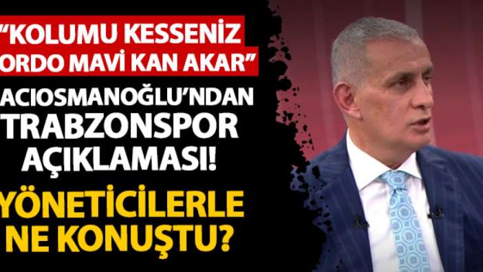 TFF Başkanı Hacıosmanoğlu'ndan Trabzonspor açıklaması! Yöneticilerle ne konuştu?