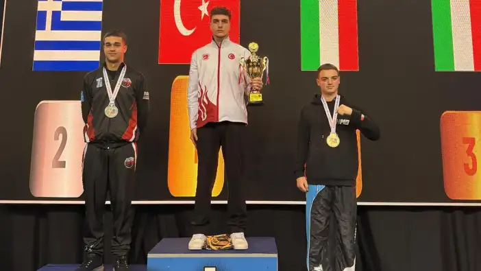 Trabzonlu Kerem Talha Holoğlu Atina’da Avrupa şampiyonu oldu