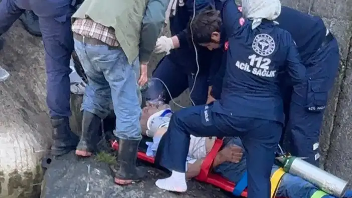 Rize’de feci ölüm: Aracını yıkarken dere yatağına düştü