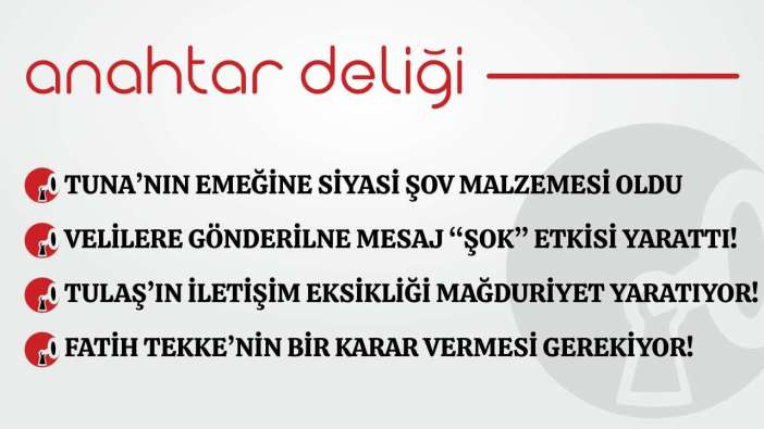 Anahtar Deliği 05.02.2026- Erol Tuna’nın emeğine siyasetçinin saygısızlığı!