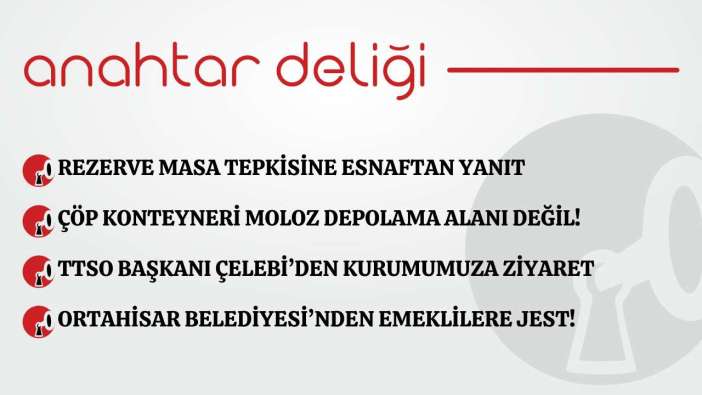 Anahtar Deliği 17.03.2026 –Rezerve masa tepkisine esnaftan yanıt