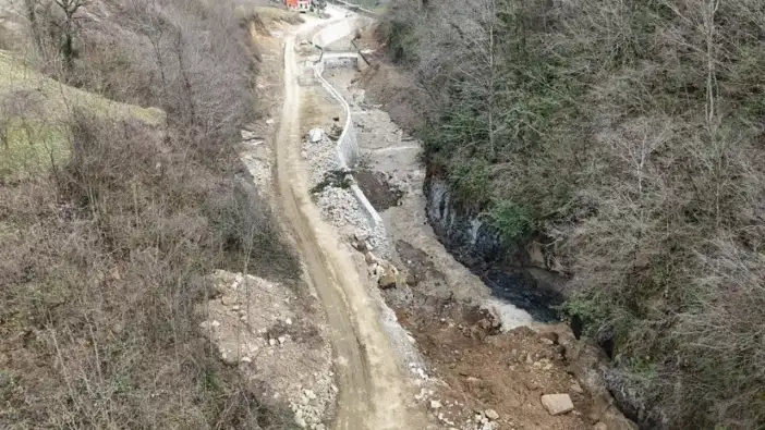 Trabzon Sera Vadisi’nde taşkın riskine karşı çalışmalar sürüyor