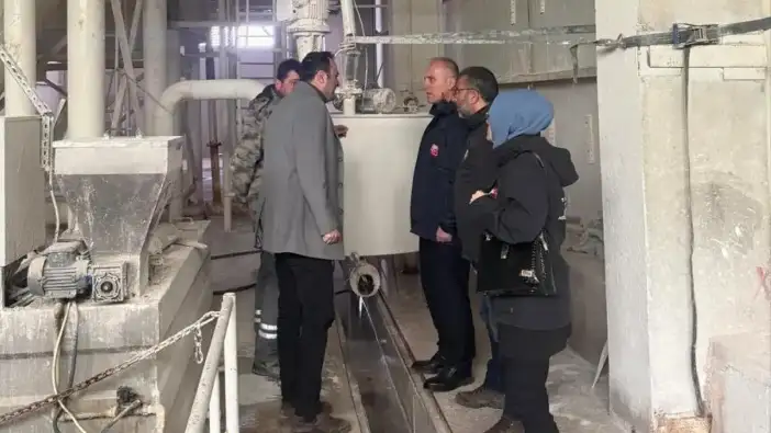 Bayburt’ta doğal taş tesisine çevre denetimi