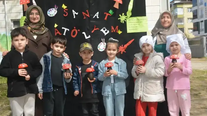 Ordu Ünye’de minikler sanat atölyesinde buluştu