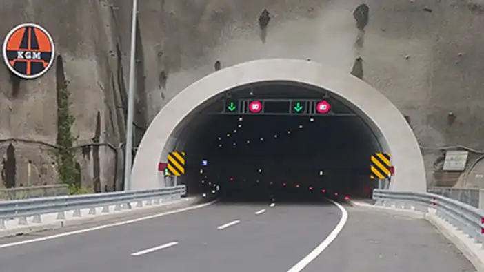 Rize’de tünel çalışması: Trafik tek şeritten sağlanacak