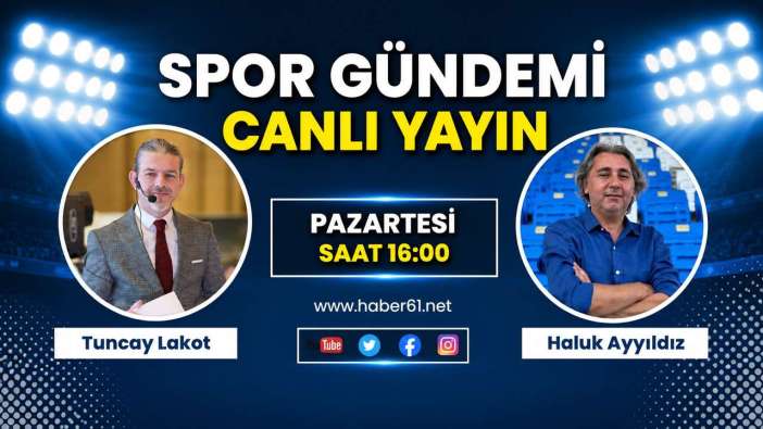 Trabzonspor'daki tüm gelişmeler 'Spor Gündemi'nde: Saat 16:00'da Haber61TV'de