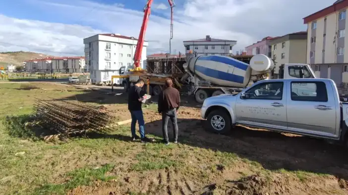 Bayburt’ta hazır beton tesislerinde denetim gerçekleştirildi