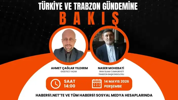 Trabzon ve ülke gündemi Bakış programı ile Haber61TV ekranların'da!