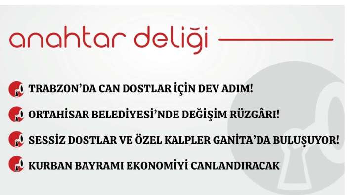 Anahtar Deliği 15.05.2026  Trabzon’da can dostlar için dev adım!