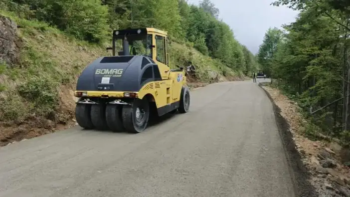 Trabzon’da yayla yolları için beton yol seferberliği